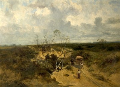 Un tramo arenoso de camino, 1874 de John Wright Oakes