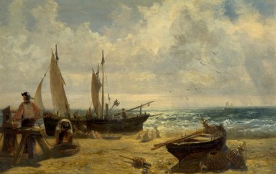 Escena costera de John Wright Oakes