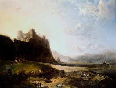 Castillo de Harlech, siglo XIX de John Wright Oakes