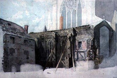 Un boceto arquitectónico de John Wykeham Archer