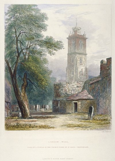 Iglesia de San Giles sin Cripplegate, Ciudad de Londres, 1851 de John Wykeham Archer