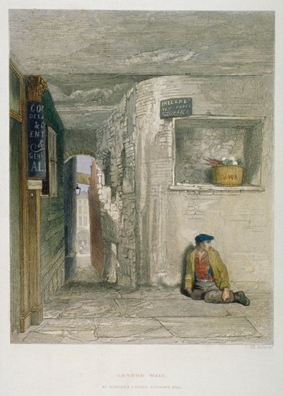 Corte de San Martín, Ludgate Hill, Ciudad de Londres, 1851 de John Wykeham Archer