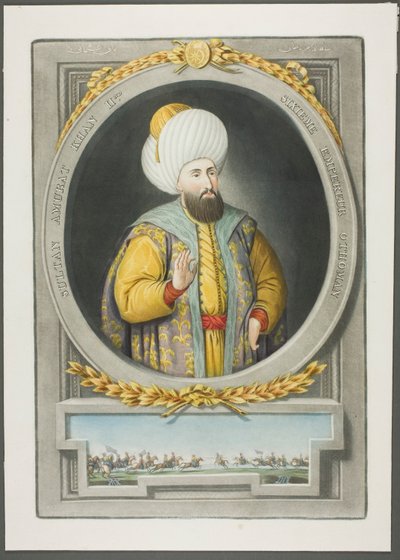 Amurat Kahn II, de Retratos de los emperadores de Turquía de John Young