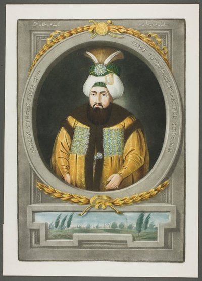 Othman Kahn III, de Retratos de los Emperadores de Turquía de John Young