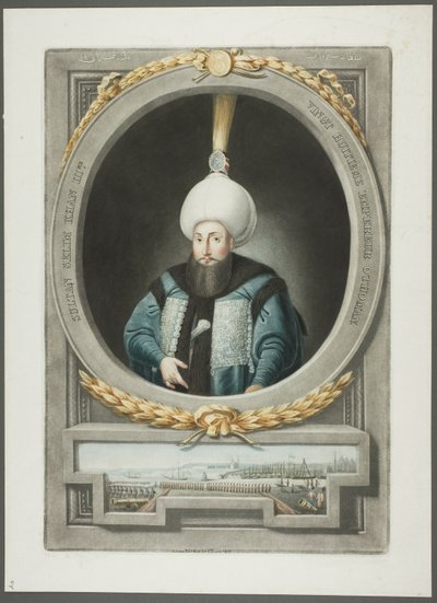 Selim Kahn III, de Retratos de los Emperadores de Turquía de John Young