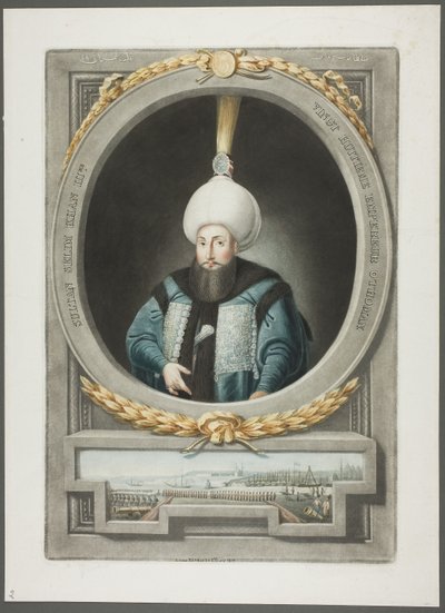 Selim Kahn III, de Retratos de los emperadores de Turquía de John Young