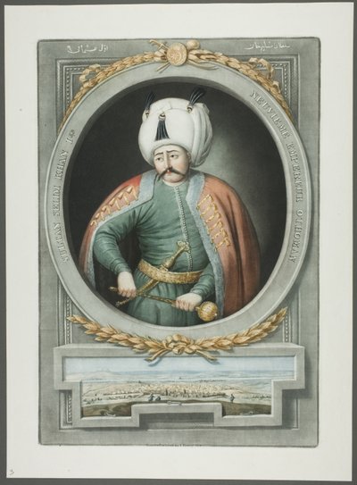 Selim Kahn I, de Retratos de los Emperadores de Turquía de John Young