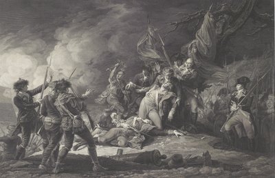La muerte del general Montgomery en el ataque de Quebec, diciembre de 1775 de John after Trumbull