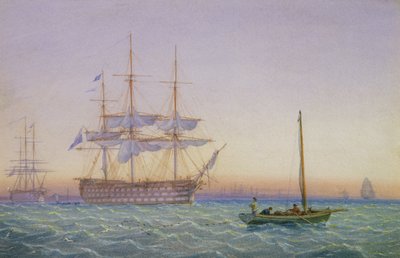 Fragatas de S.M. ancladas de John and William Joy