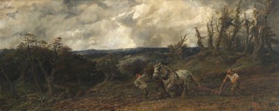 Arando en Clima Tormentoso, 1853 de John and studio Gilbert