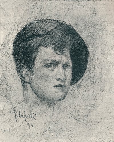 Un autorretrato de John da Costa, c. 1895 de John da Costa