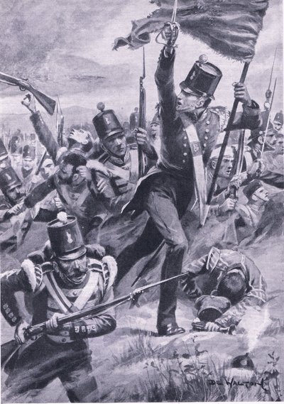 El avance de la División Ligera en Alma, 20 de septiembre de 1854, ilustración de 