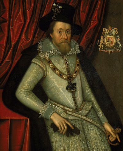 Jaime I (1566-1625), c.1610 (óleo sobre lienzo) de John de the Elder Critz