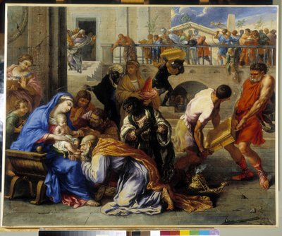 Adoración de los Reyes Magos de John the Baptist of Beadan