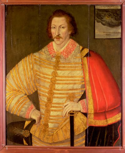 Retrato de un caballero, se cree que es el navegante inglés Thomas Cavendish de John the Younger Bettes