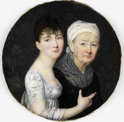 Retrato de una anciana y una joven de Johns