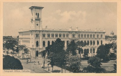 Oficina de telégrafos, Calcuta, c. 1900 de Johnston and Hoffmann