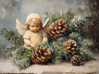 Piñas de ángel navideñas de Jolly and Dash