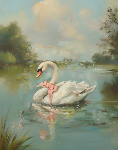 Vintage Swan Coquette de Jolly and Dash