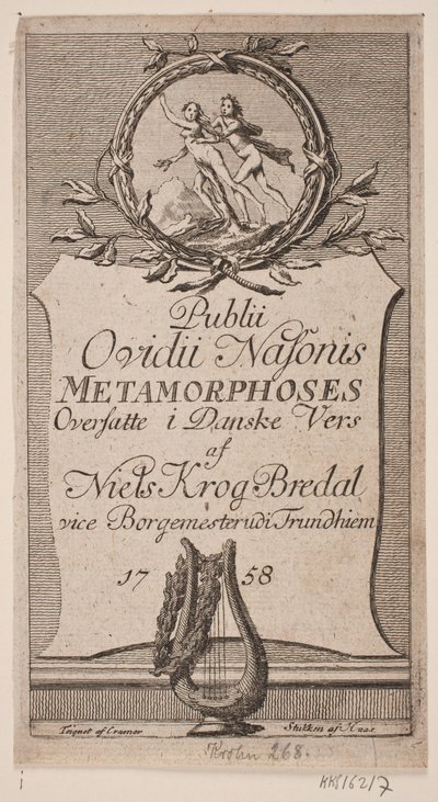 Portada "Publii Ovidii Nasonis Metamorphoses" de Jonas Haas