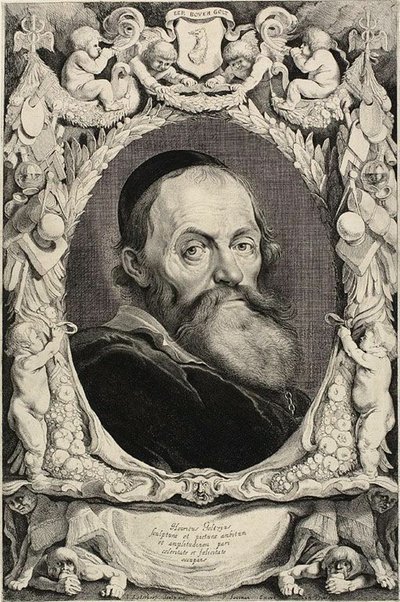 Retrato de Hendrik Goltzius de Jonas Suyderhoef