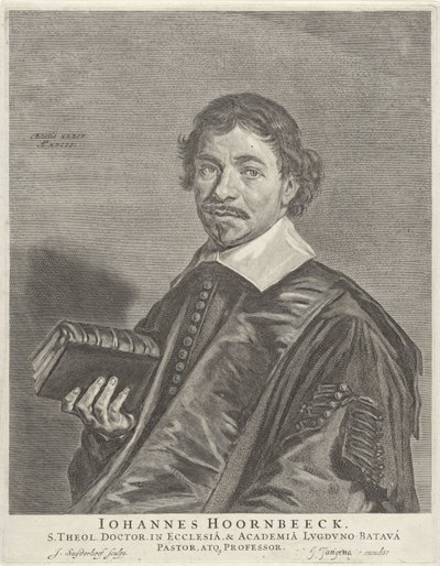 Retrato de Johannes Hoornbeeck de Jonas Suyderhoef