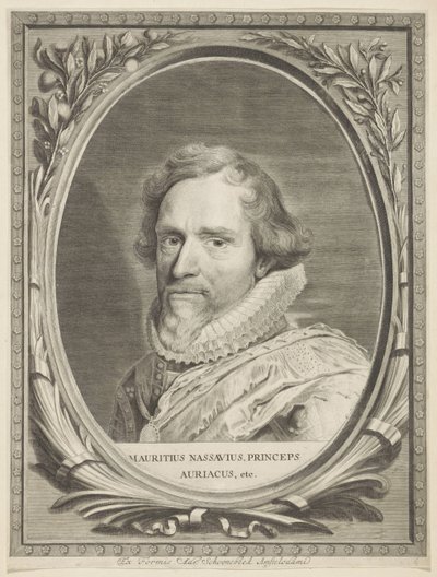 Retrato de Maurits, Príncipe de Orange Comités Nassovia (título de la serie) de Jonas Suyderhoef