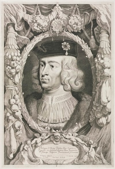 Los duques de Borgoña: No. 8. Retrato de Felipe I el Hermoso de Castilla de Jonas Suyderhoef