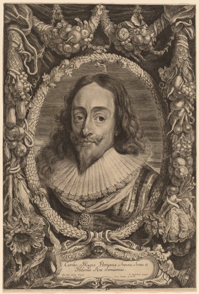 Carlos I, Rey de Inglaterra de Jonas Suyderhoff after Sir Anthony van Dyck
