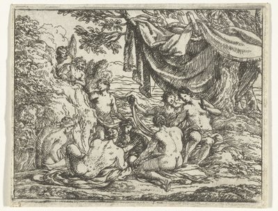 Sátiros y ninfas debajo de un árbol de Jonas Umbach