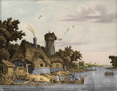 Molino junto a un río de Jonas Zeuner