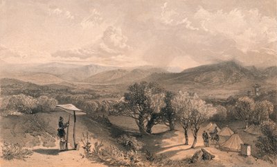 El Valle de Baidar, desde la Villa de Rear Petroski, Mirando al Este, 1856 de Jonathan Needham