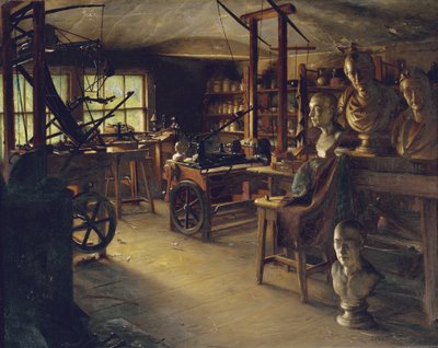 El taller de James Watt, 1889 de Jonathan Pratt