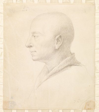 Autorretrato de perfil, 7 de octubre de 1732 de Jonathan Richardson