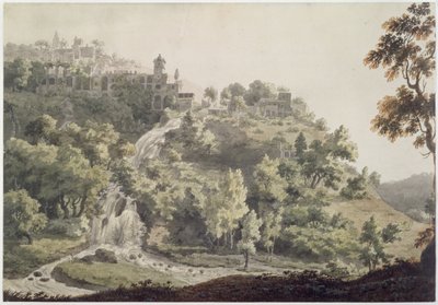 Tívoli: Una vista de la Villa de Mecenas, 1858 de Jonathan Skelton