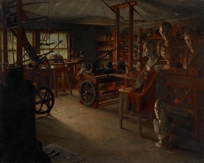 Sala de trabajo de James Watt, Heathfield Hall, siglo XIX de Jonathon Pratt