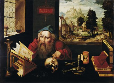 San Jerónimo en su celda de Joos van Cleve