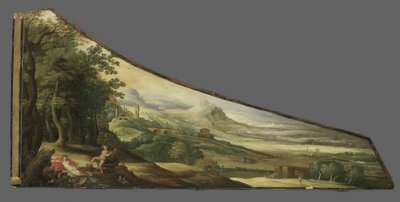 Pintura sobre una tapa de clavicordio con Baco y Cibeles
Pintura sobre tapa de clavicordio con la muerte de Eurídice de Joos de Momper (II) (manner of)