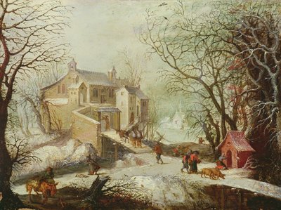 Paisaje de invierno de Joos or Josse de Momper