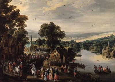 Fiesta del pueblo de Joos or Josse de The Younger Momper
