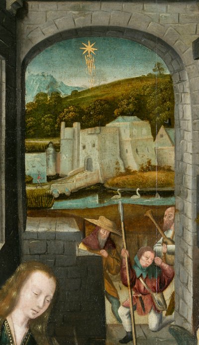 Tríptico de Belén, circa 1540 de Joos van (attr. to) Cleve