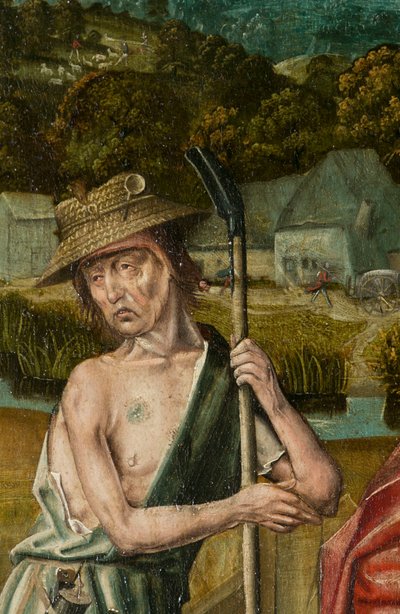 Tríptico de Belén, circa 1540 de Joos van (attr. to) Cleve