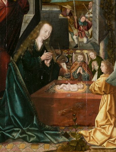 Tríptico de Belén, circa 1540 de Joos van (attr. to) Cleve