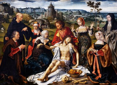Deposición de Cristo (detalle) de Joos van Cleve