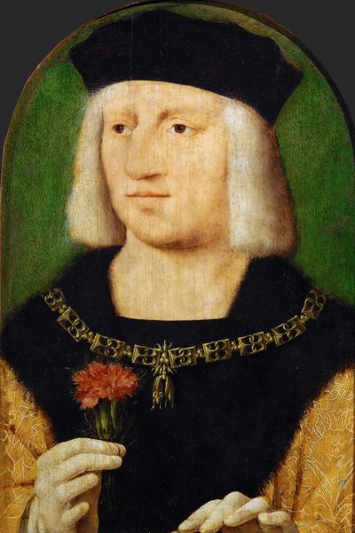 Arte flamenco temprano: Retrato del Emperador Maximiliano I (1459-1519) de Joos van Cleve