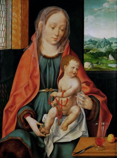 Alemán: Maria mit Kind Virgin and Child de Joos van Cleve