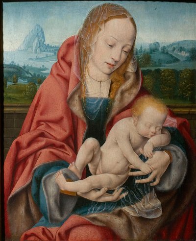 La Virgen con el Niño dormido, ca 1510-1520 de Joos van Cleve