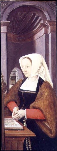 Esposa de un Donante (ala de un tríptico) de Joos van Cleve