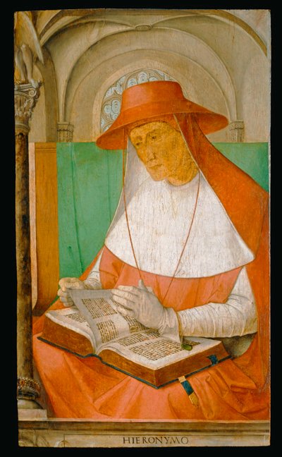 Jerónimo, San, Padre de la Iglesia ... de Joos van Gent (fl.1460-75)