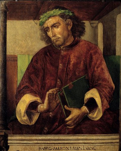 Retrato de Virgilio (70-19 a.C.), poeta y escritor romano. Pintura de Just Ghent (1435-1480) de Joos van Gent (fl.1460 75)